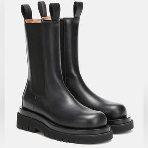 Bottega Veneta Black Leather Boots
